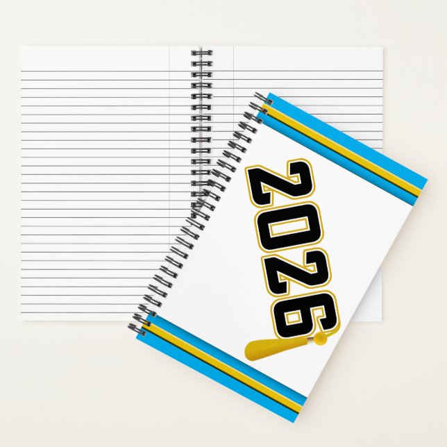 Cuaderno Graduación de Letterman Clase de 2026 (Interior)