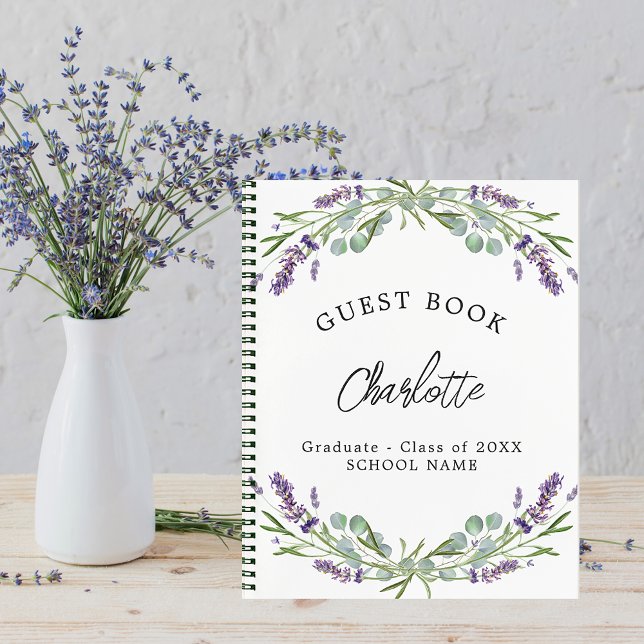 Cuaderno Graduación del libro invitado lavender violet euca (Subido por el creador)