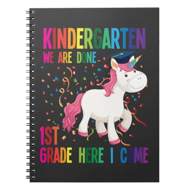 Cuaderno Graduación en guardería sorprende a niños de prime (Frente)