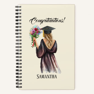 Cuaderno Graduación personalizada de acuarela (11)