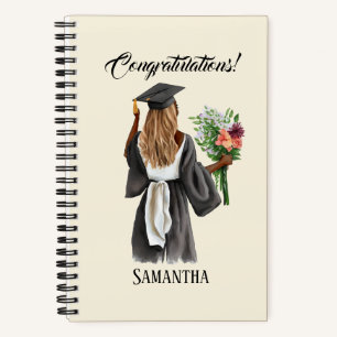 Cuaderno Graduación personalizada de acuarela (13)