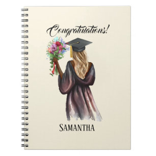 Cuaderno Graduación personalizada de acuarela (14)