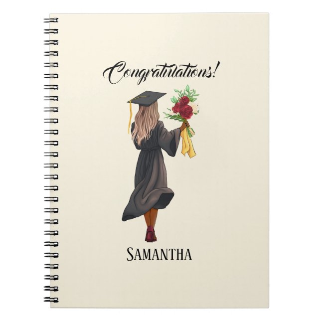 Cuaderno Graduación personalizada de acuarela (5) (Frente)