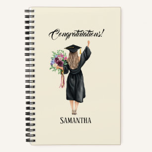 Cuaderno Graduación personalizada de acuarela (8)