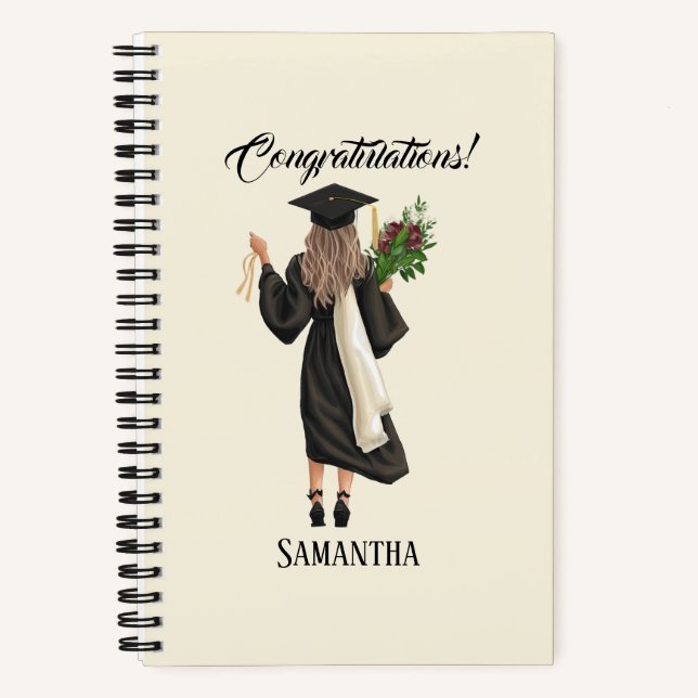 Cuaderno Graduación personalizada de acuarela (9) (Anverso)