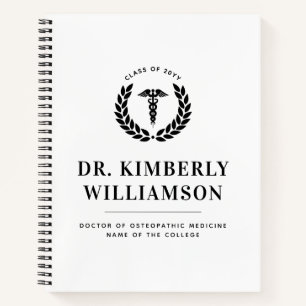 Cuaderno Graduación personalizada de la Escuela de Medicina
