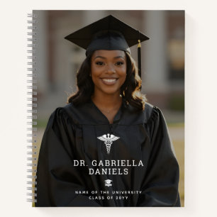 Cuaderno Graduación personalizada de médico de escuela de m