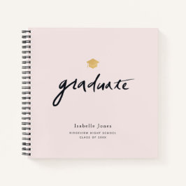 Cuaderno Graduación sencilla de escritura manuscrita de fot