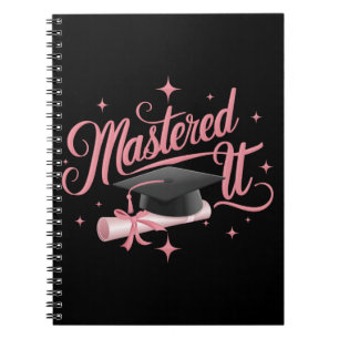 Cuaderno Graduado con Máster Licenciado en MBA Graduación