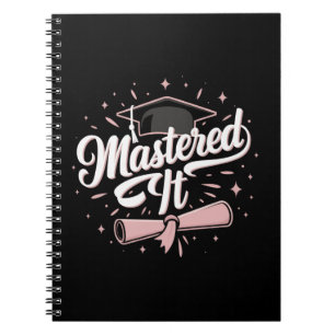 Cuaderno Graduado con Máster Máster Titulado Graduación MBA