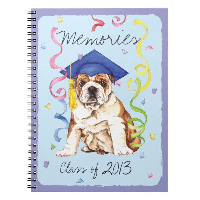 Cuaderno Graduado de bulldog (Frente)