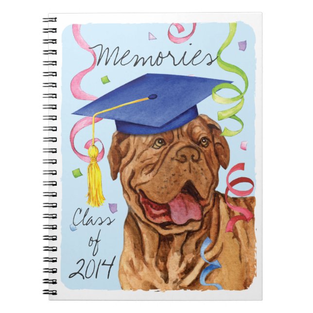 Cuaderno Graduado de Dogue de Bordeaux (Frente)