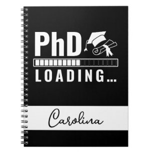 Cuaderno Graduado de la barra de carga de Phd Nombre del es