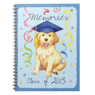 Cuaderno Graduado del golden retriever