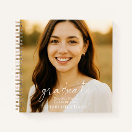 Cuaderno Graduate photo script senior year