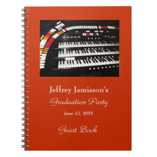 Cuaderno Graduation Party Guest Book, Antique Organ
