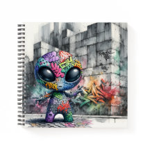 Graffiti Alien Notebook