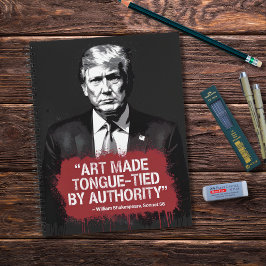 Cuaderno Graffiti de la cita de Shakespeare con canalizació