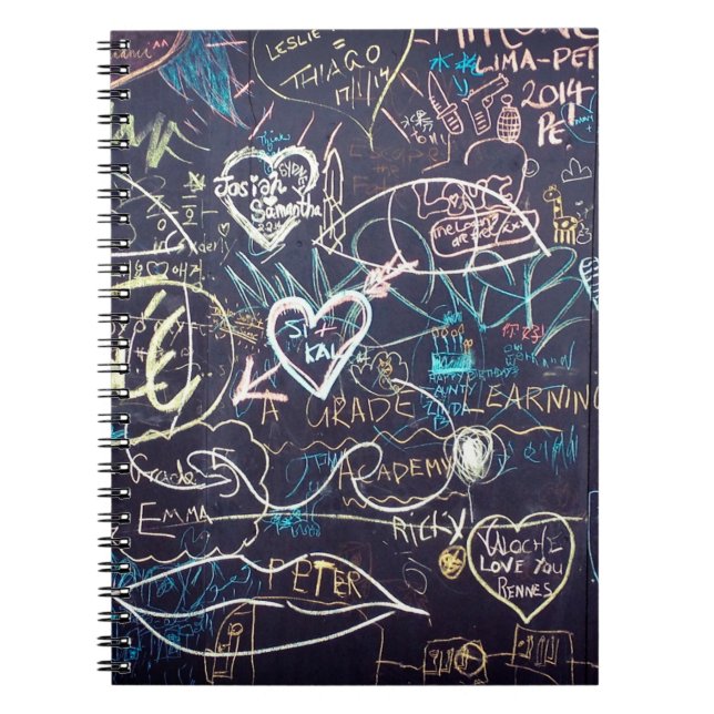 Cuaderno Graffiti, el amor en la pizarra (Frente)