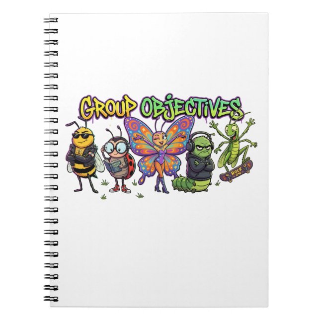 Cuaderno Graffiti genial de la pandilla de insectos de dibu (Frente)