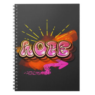 Cuaderno Graffiti HOPE Gráfica de "Estar inspirado"
