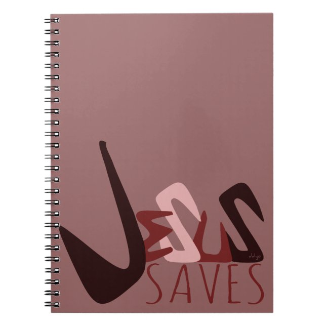 Cuaderno GRAFFITI JESUS AHORRA en rojo (Frente)