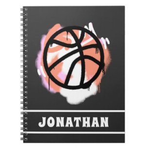 Cuaderno Graffiti moderno de baloncesto de baloncesto de ni