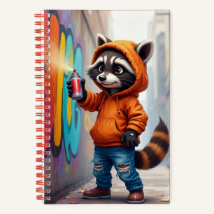 Cuaderno Graffiti Raccoon, autora Natasha Us