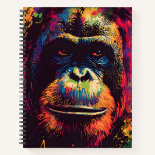 Cuaderno Graffiti salvaje Gorila de la selva urbana