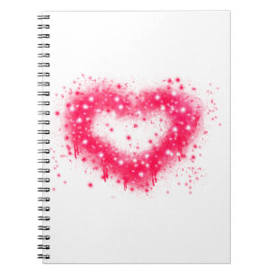Cuaderno Graffiti spray pintura rosa brillante diseño del c