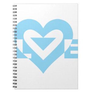 Cuaderno Gráfica de amor de Guay, azul