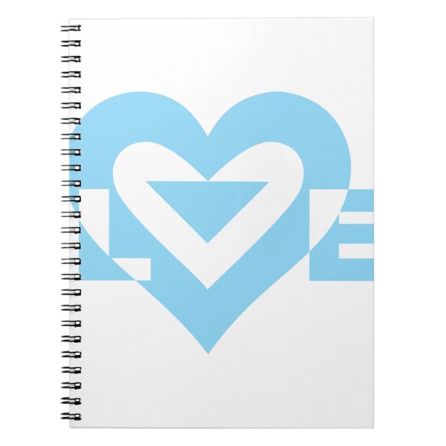 Cuaderno Gráfica de amor de Guay, azul (Frente)