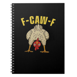 Cuaderno Gráfica de arte esencial de pollo F-Caw-F