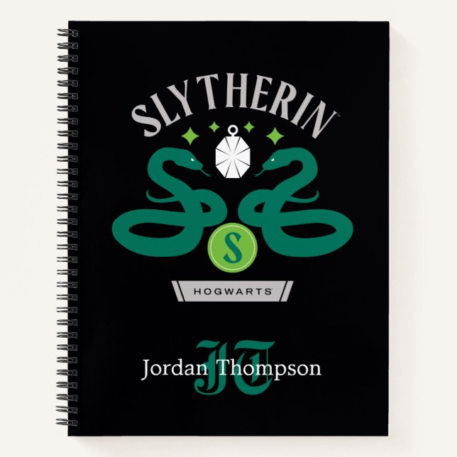 Cuaderno Gráfica de bloqueo de serpiente doble SLYTHERIN™ H (Anverso)