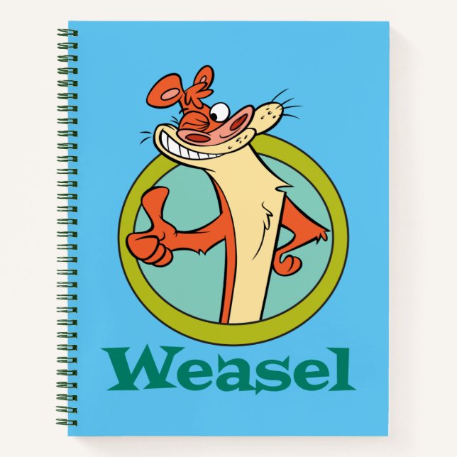 Cuaderno Gráfica de caracteres de Thumbs Up de Weasel (Anverso)