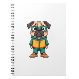 Cuaderno Gráfica de moda callejera de dibujos animados de p