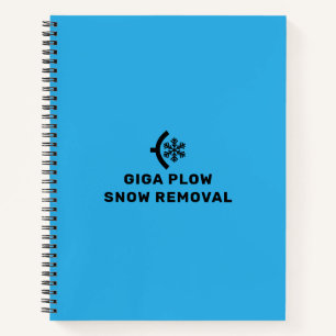 Cuaderno Gráfica De Ola De Nieve Y De Copo De Nieve