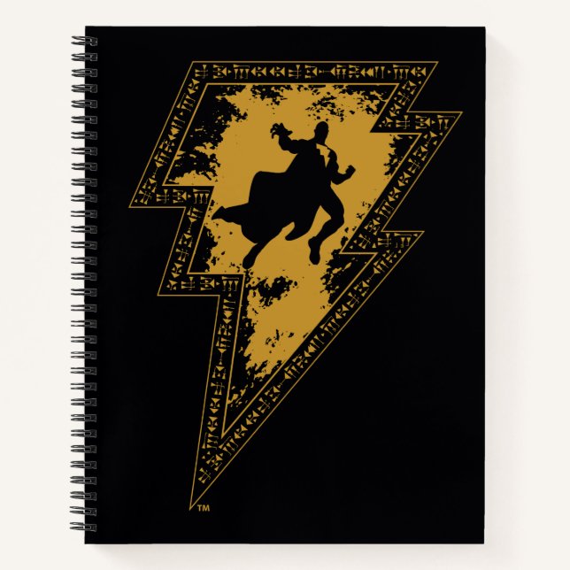 Cuaderno Gráfica de perno Lightning de Black Adam con probl (Anverso)