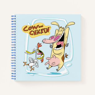 Cuaderno Gráfica de risa de vaca y pollo