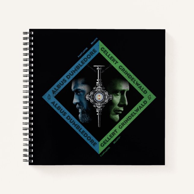 Cuaderno Gráfica de troto de sangre de dumbledore y grindle (Anverso)