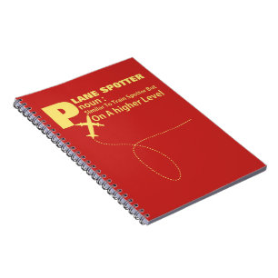 Cuaderno Gráfica divertida de definición de portador de pla
