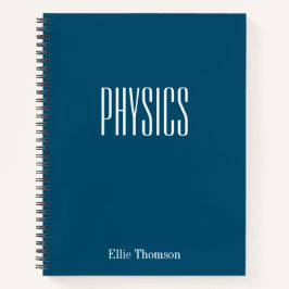 Cuaderno Gráfica física personalizada Papel gráfico azul si