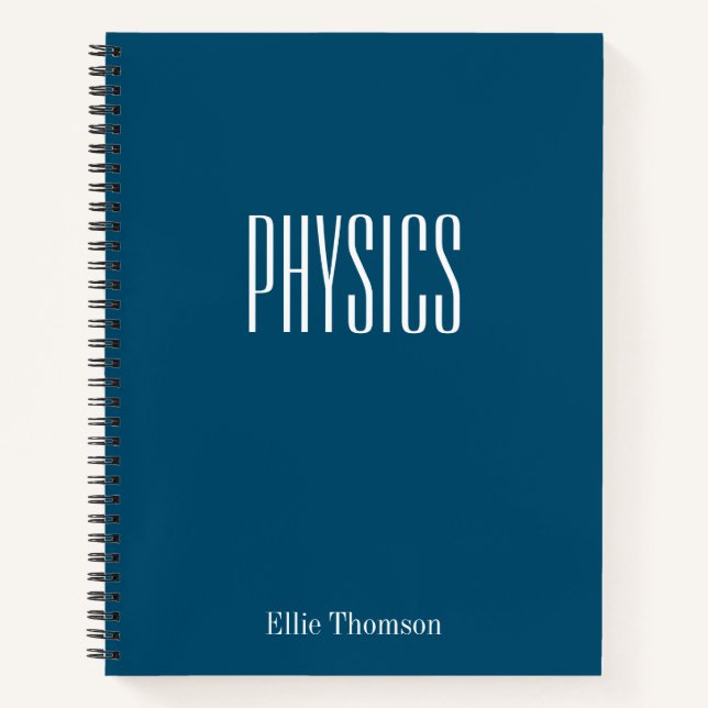 Cuaderno Gráfica física personalizada Papel gráfico azul si (Anverso)