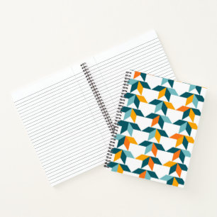 Cuaderno Gráfica geométrica moderna, lúdica, vibrante, a la
