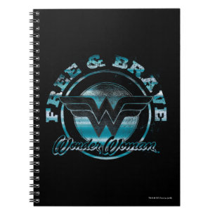 Cuaderno Gráfica Grunge de mujer forrada y valiente