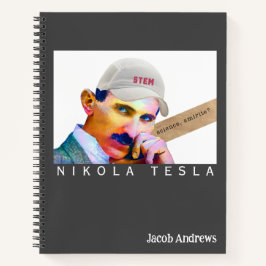 Cuaderno Gráfica personalizada de Tesla divertida