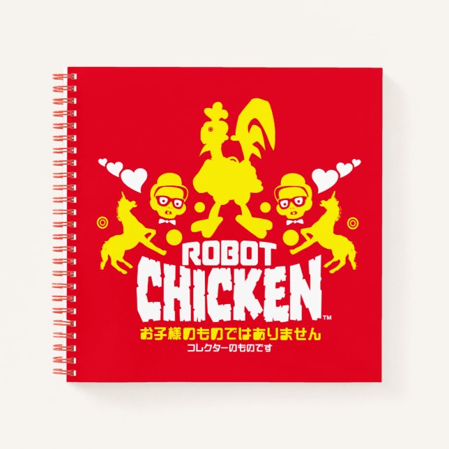 Cuaderno Gráfica Robot Chicken Nerd Unicorn (Anverso)