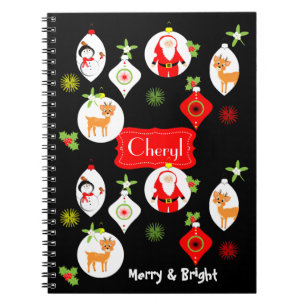 Cuaderno Gráfica temática de Navidades amargos y brillant