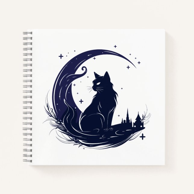 Cuaderno Gráfica vectorial de canto bajo la luna (Anverso)