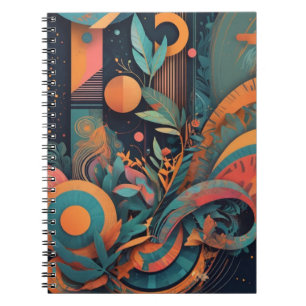 Cuaderno Gráfico abstracto negrita - Formas geométricas vib
